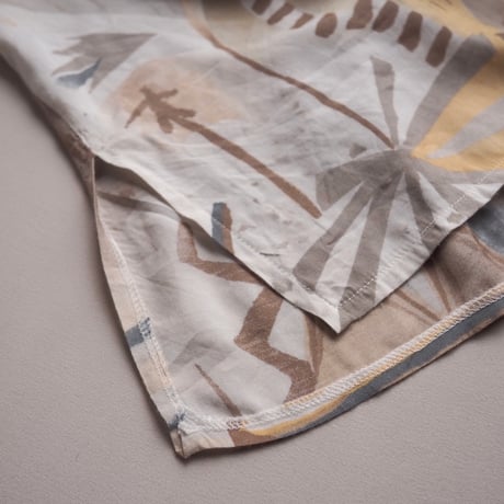 vintage abstract print blouse