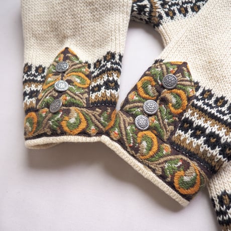 "Nordstrikk" ivory nordic cardigan