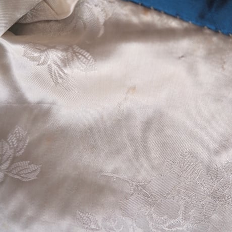 50〜60s chinese embroidered quilt jacket (blue)