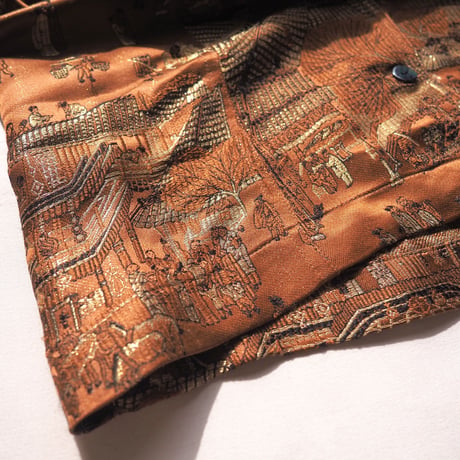 "chico's" copper brocade jacket