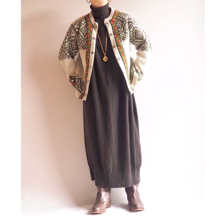 ”Nordstrikk" Light Grey nordic cardigan