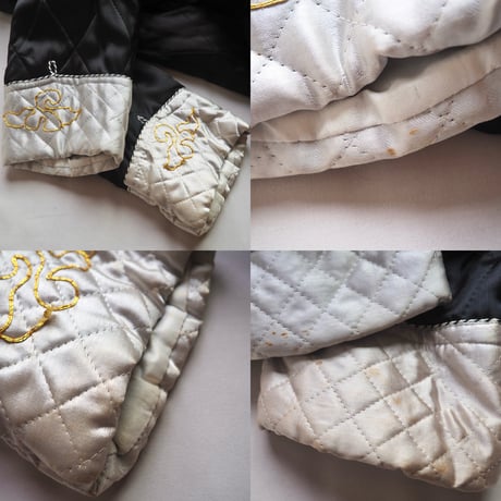 50〜60s chinese embroidered quilt jacket (BK)
