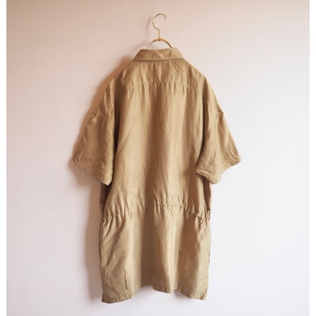 silk drawstring oversized shirts