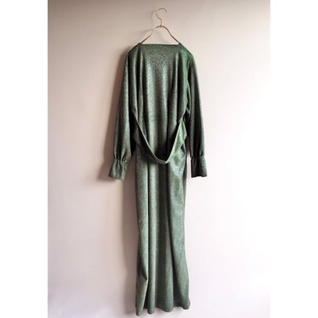 vintage iridescent shiny maxi dress