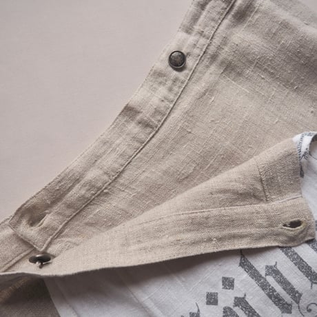 "SIEBENSTEIN" linen design wrap maxi skirt