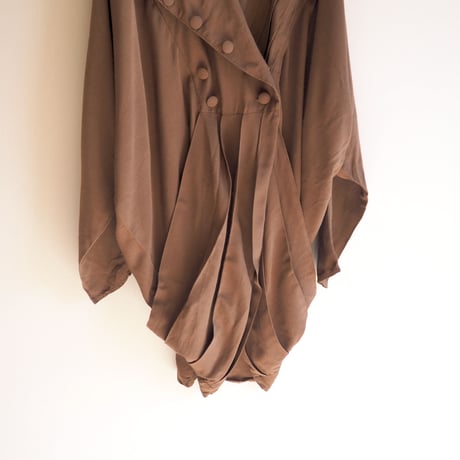 vintage asymmetry design shirt jacket