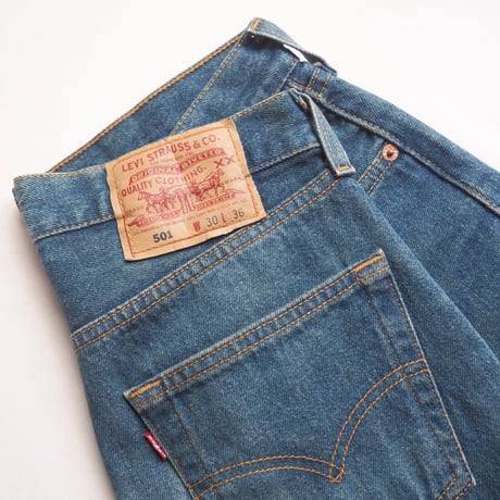 90s made in USA Levi's 501 cut off denim pants