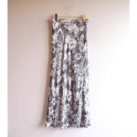 "ADRIENNE VITTADINI" silk floral maxi skirt
