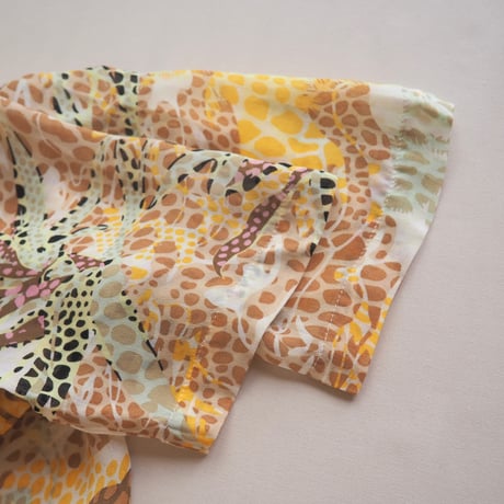 vintage abstract print blouse