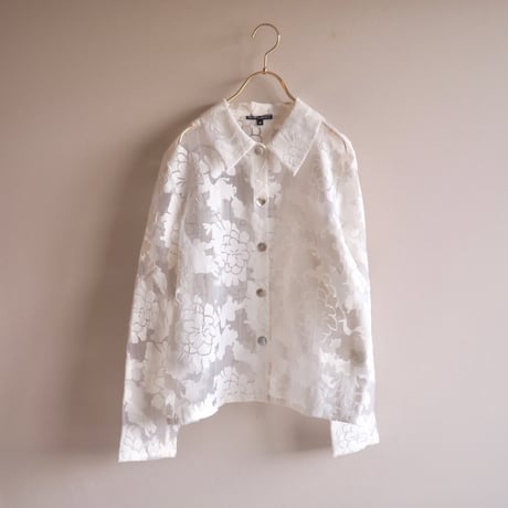 "Nu Influence" floral sheer blouse