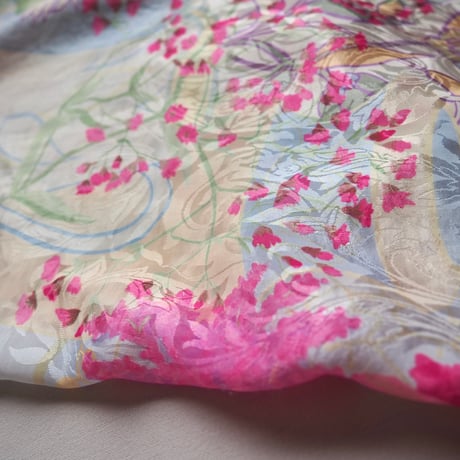 80s "Mary Mcfadden" floral house maxi dress