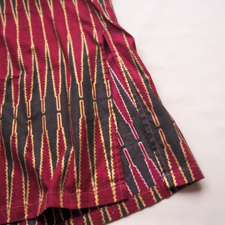 "The African Village" big collar tunic dress & skirt (BD×BK)