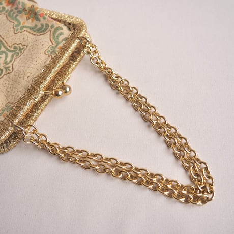 50s〜 made in Italy floral tapestry bag