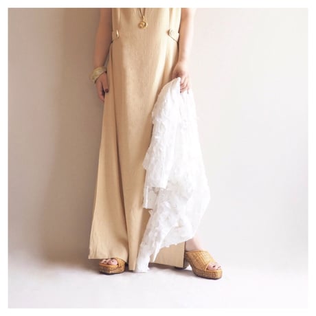vintage design sleeveless maxi dress