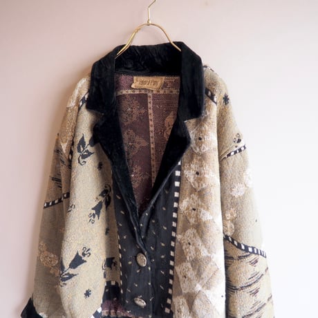 "Painted Pony" switching tapestry jacket