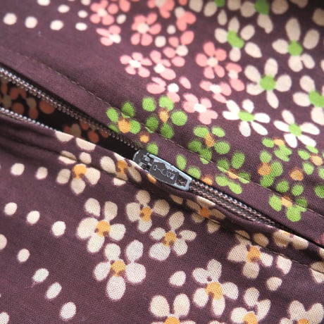 70s〜 s/s floral midi dress