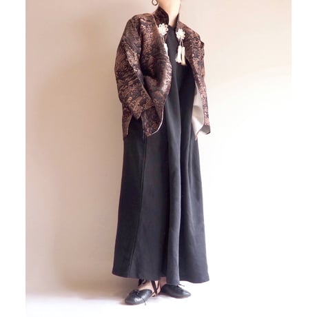 70s chinese brocade tassel jacket