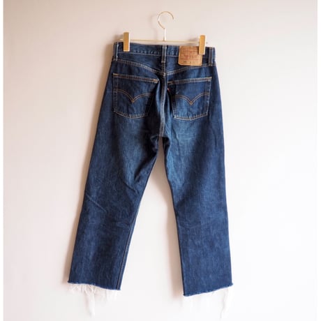 90s made in USA Levi's 501 cut off denim pants