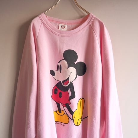 80s mickey print sweat  (pink)