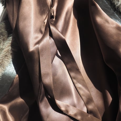 70s "Furrage Tissavel" faux fur long coat