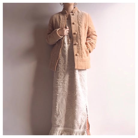 vintage floral quilted jacket