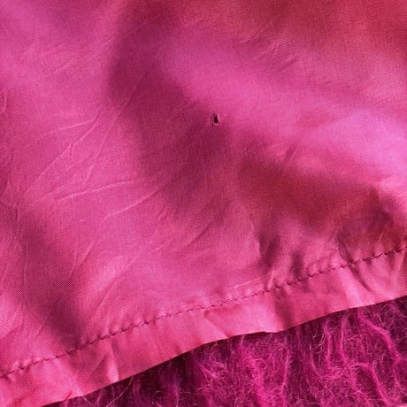 vintage wool mohair magenta coat