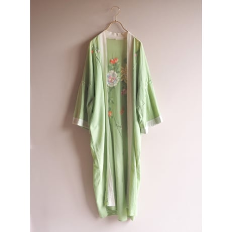 30〜40s floral embroidered robe