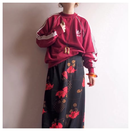 80s "Adidas" trefoil logo sweat