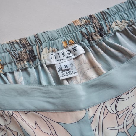 "Citron Santa Monica" floral silk pants (BU)