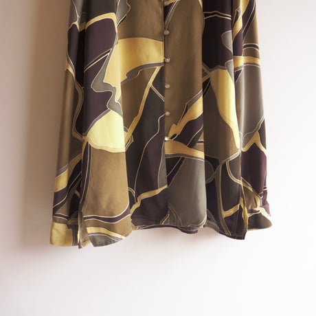 vintage abstract oversized blouse