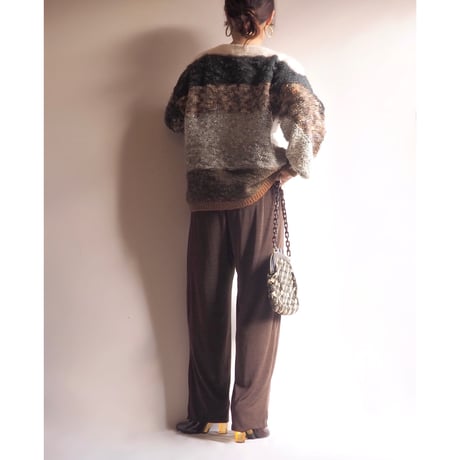 80s "Mariea Kim" floral design sweater
