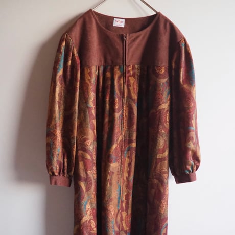 70s "Twilight" abstract house maxi dress