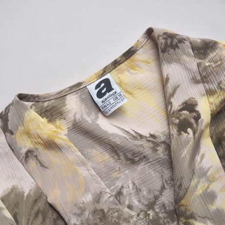 vintage dolman sleeve floral robe