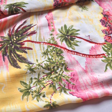 80s "Carol Anderson" tropical sleeveless maxi dress