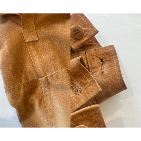 "PERSONA" oversized suede shirts