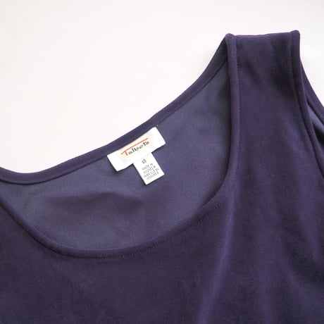 "Talbots" faux suede sleeveless maxi dress