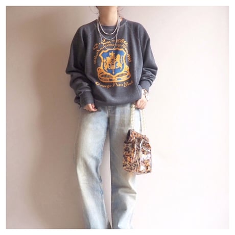 vintage US army 108th print sweat