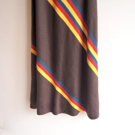 70s stripe knit maxi skirt