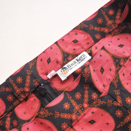 vintage african batik maxi skirt