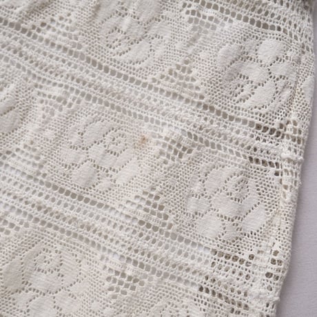 vintage floral crochet midi skirt
