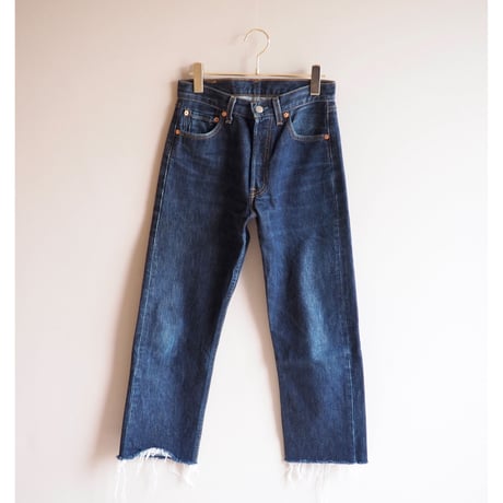 90s made in USA Levi's 501 cut off denim pants