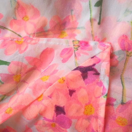 70s〜 floral strap maxi dress