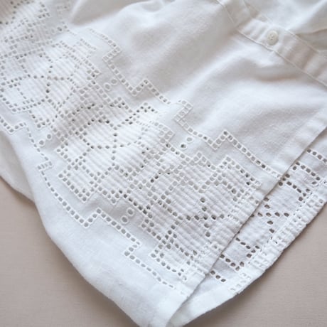 vintage folk lace blouse
