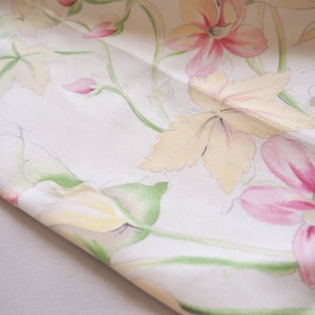 ”Talbot" floral silk × cotton pants