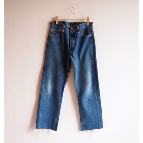 90s made in USA Levi's 501 cut off denim pants
