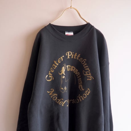 90s〜 "Hanes" horse print sweat
