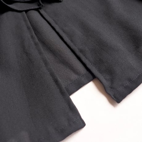 90s oversized ruffle sheer blouse