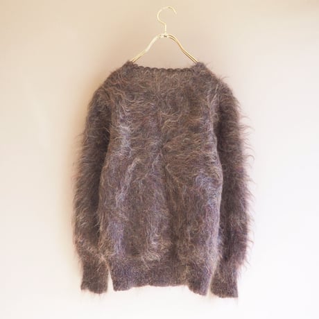 vintage fuzzy metallic sweater