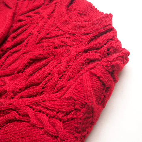vintage design cable sweater