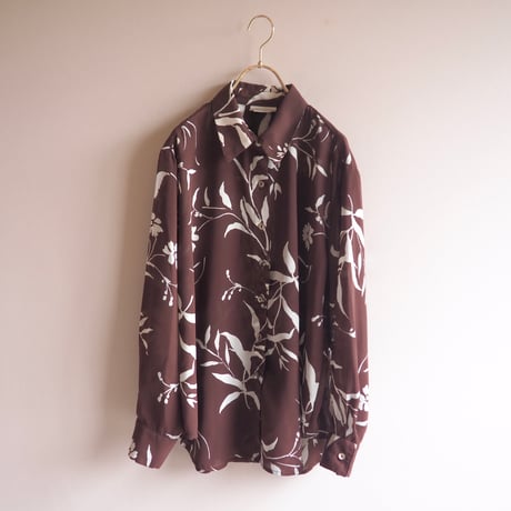 "Coldwater Creek" floral oversized sheer blouse